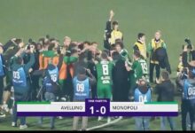 Avellino-Monopoli 1-0, Lescano firma il successo. La Serie B è a un passo