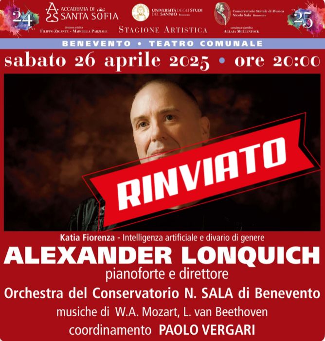 Accademia Santa Sofia rinvia evento della settimana per funerali Papa