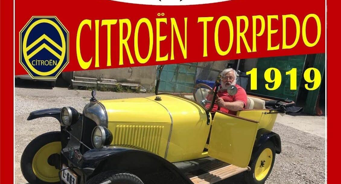 Raduno d’auto d’epoca a Foiano di Valfortore: protagonista la rarissima Citroën Torpedo del 1919