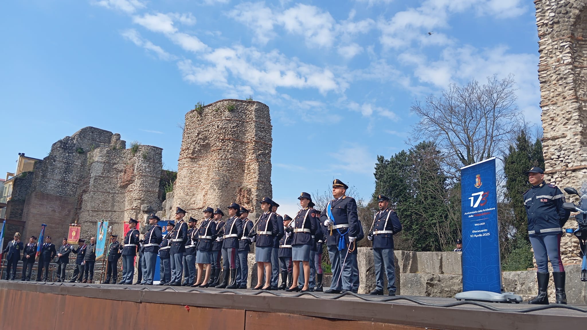 Polizia di Stato, al Teatro Romano di Benevento “spente” le 173 candeline