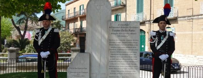 Sant’Agata de’Goti, cerimonia di commemorazione del 12° anniversario della morte dell’appuntato scelto Tiziano Della Ratta
