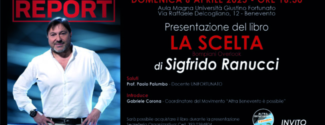 Sigfrido Ranucci ospite di Altrabenevento domenica alla Giustino Fortunato