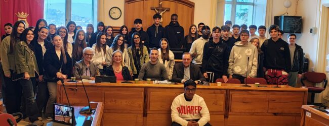 Il sindaco Mastella ha ricevuto gli studenti dell’Istituto Astolfo Lunardi di Brescia