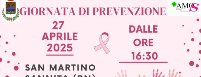 A San Martino Sannita domenica 27 aprile giornata di prevenzione con visite senologiche gratuite