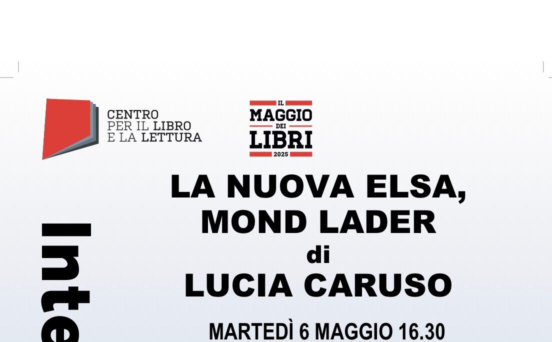 Maggio dei Libri,a Palazzo Paolo V si presenta il libro di Lucia Caruso ”La nuova Elsa Mond Lader”