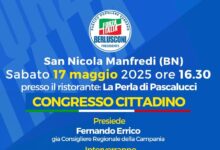 San Nicola Manfredi, oggi il congresso cittadino di Forza Italia, Mirra: “Rimettiamo i territori al centro. Con Rubano una nuova energia per il Sannio” 