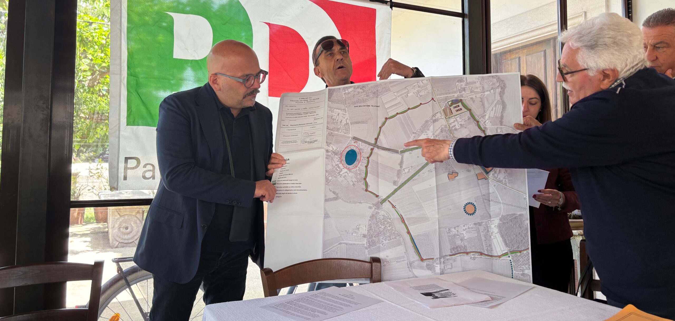 “Non abbandoniamo Telesia: raduno del PD presso l’area archeologica dell’antica città