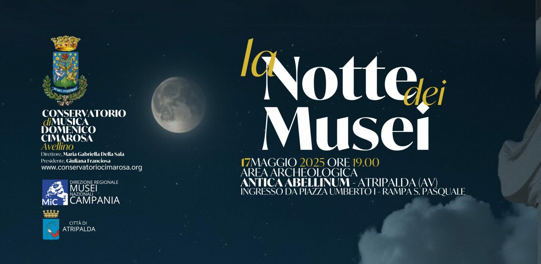 Il Cimarosa di Avellino protagonista con due eventi di eccellenza artistica “Itinerari” e ”La Notte dei Musei”