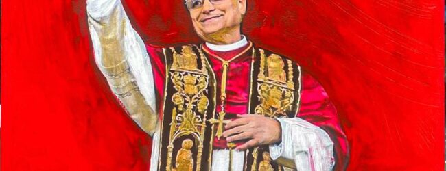 Papa Leone XIV attraverso il fuoco dell’arte di Mangone