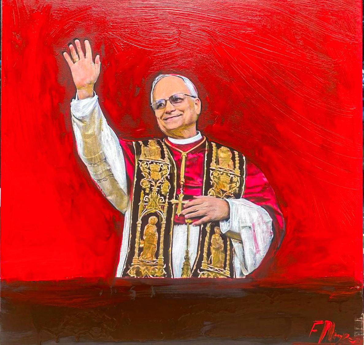 Papa Leone XIV attraverso il fuoco dell’arte di Mangone