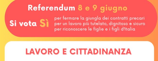 “Lavoro e Cittadinanza”, ad Airola incontro della campagna refeerendaria per il Sì