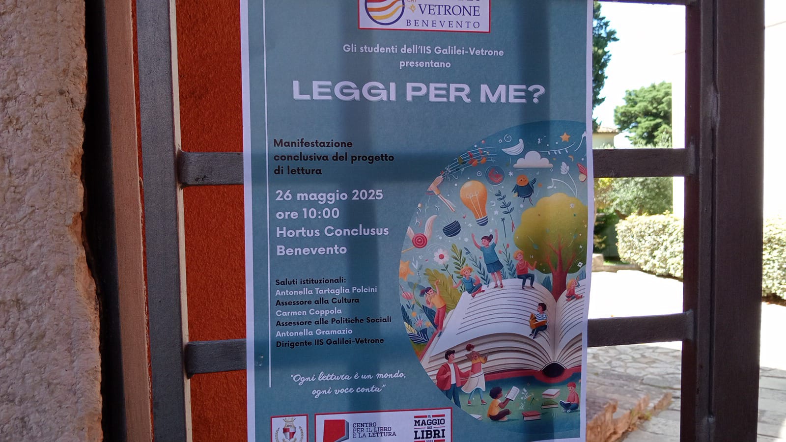 All’Hortus Conclusus l’epilogo de Leggi per me?