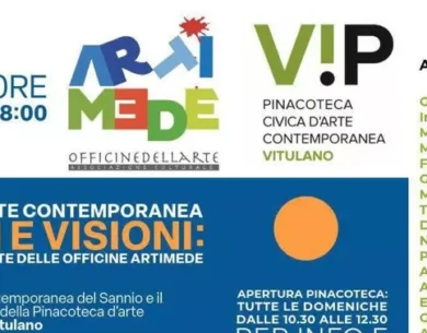 “Radici e Visioni: il viaggio nell’arte delle Officine Artimede”, inaugurazione a Vitulano, presso la Pinacoteca d’Arte Contemporanea ViP