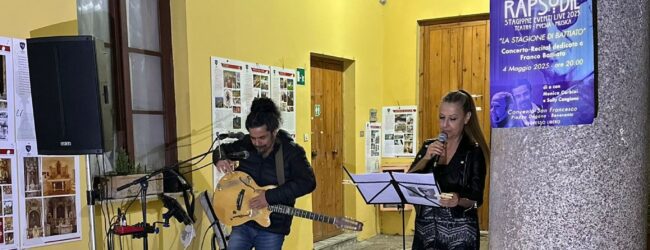 “La Stagione di Battiato” grande successo per la coppia artistica Carbini- Cangiano