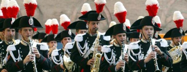 Avellino: Concerto della Fanfara dell’Arma dei Carabinieri giovedi 26 giugno nel Rione San Tommaso