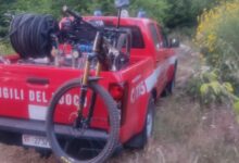 Vigili del Fuoco salvano mountain biker caduto in un dirupo a Sant’Agata dei Goti