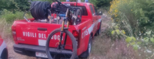 Vigili del Fuoco salvano mountain biker caduto in un dirupo a Sant’Agata dei Goti