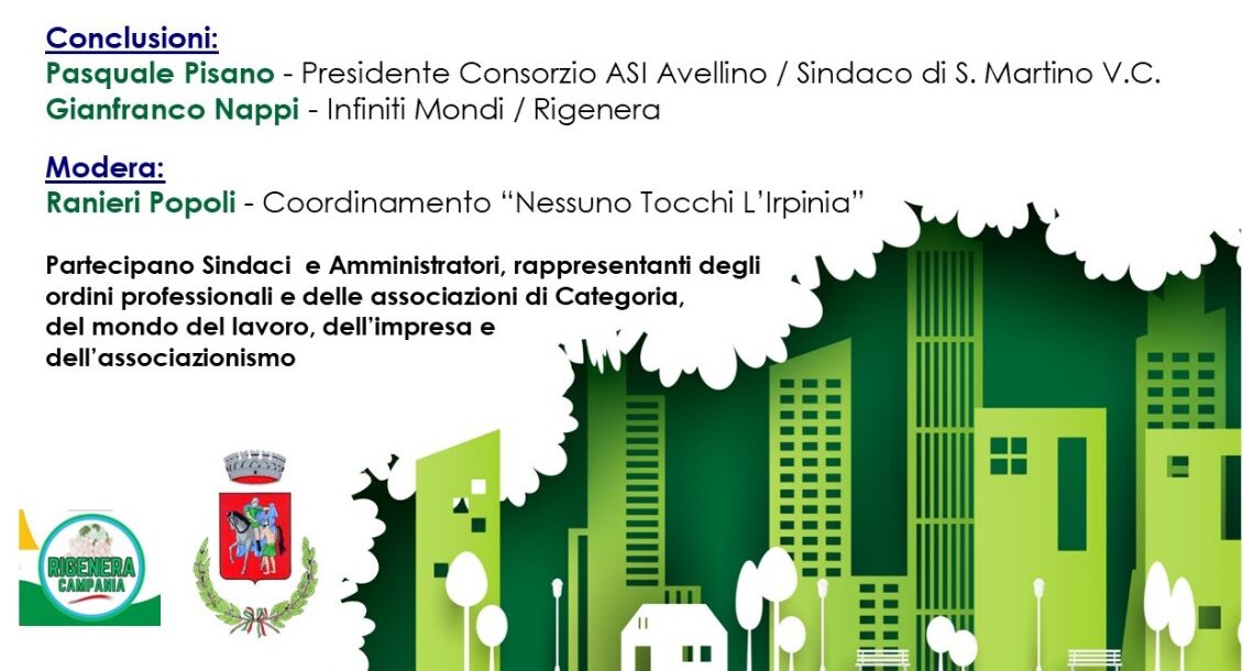 San Martino Valle Caudina: Incontro pubblico su comunità energetiche e proposta di legge popolare per la transizione ecologica