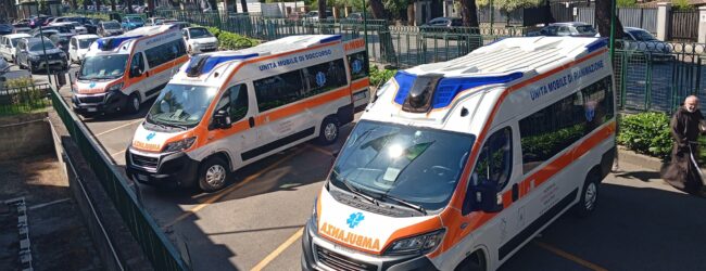 Inaugurate tre nuove ambulanze all’AORN San Pio di Benevento. Morgante: “Novita’ anche per Sant’Agata de’ Goti”