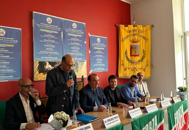Tajani al congresso cittadino di San Giorgio del Sannio,sulle Regionali: “Terzo mandato non ci sarà. Serve un candidato civico, oltre i confini del centrodestra”