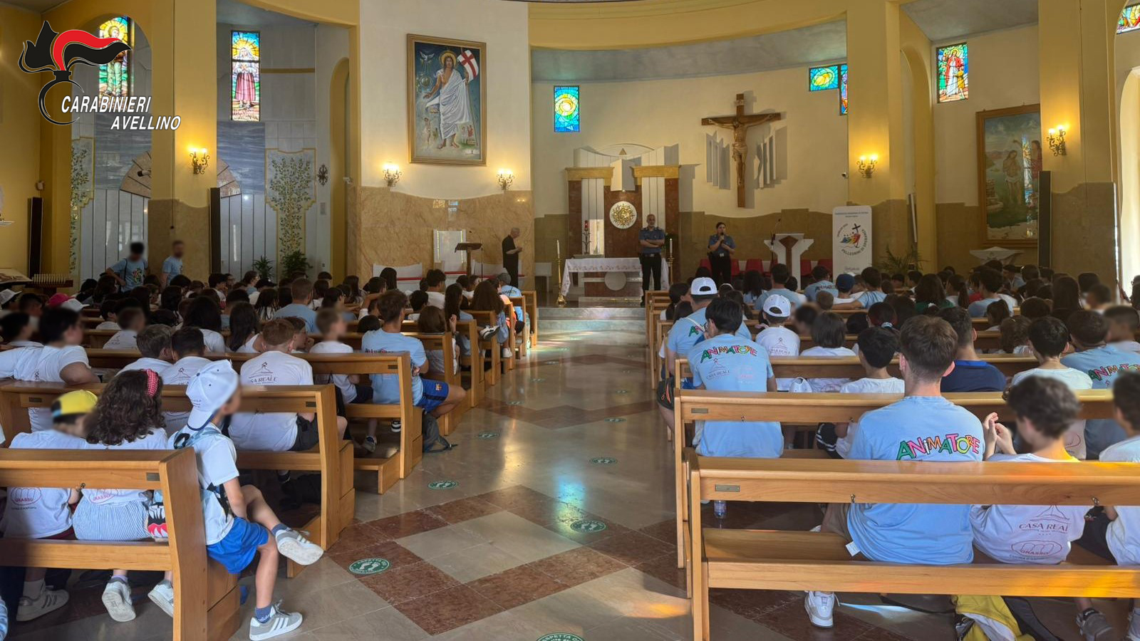 Ariano Irpino: Carabinieri incontrano 250 ragazzi dell’Oratorio Estivo: focus su truffe, bullismo e rischi della rete   