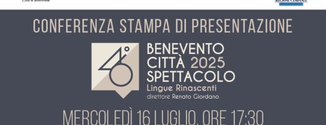Festival Città Spettacolo: il 16 luglio la presentazione dell’edizione 2025
