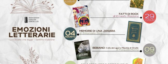 VII edizione di “Emozioni Letterarie – La Circello che legge”: un mese tra libri, autori e territorio