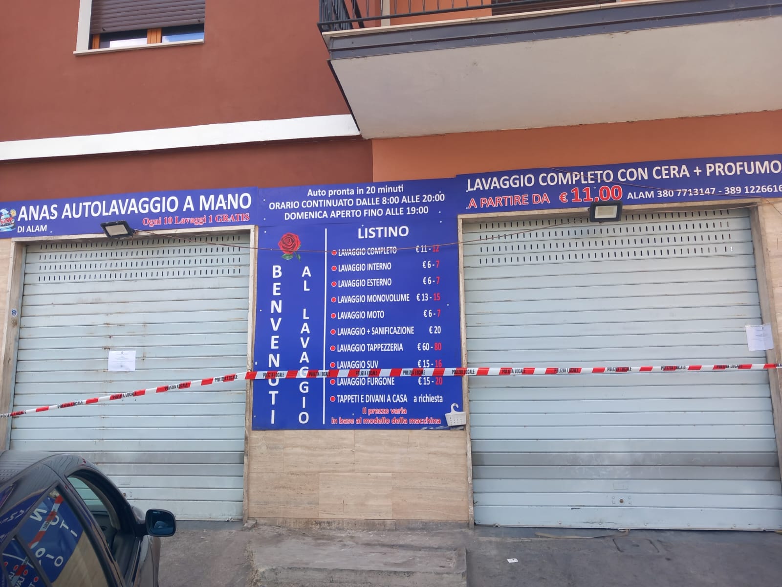 Ferimento cittadino bengalese, sotto sequestro l’autolavaggio di via Torre della Catena