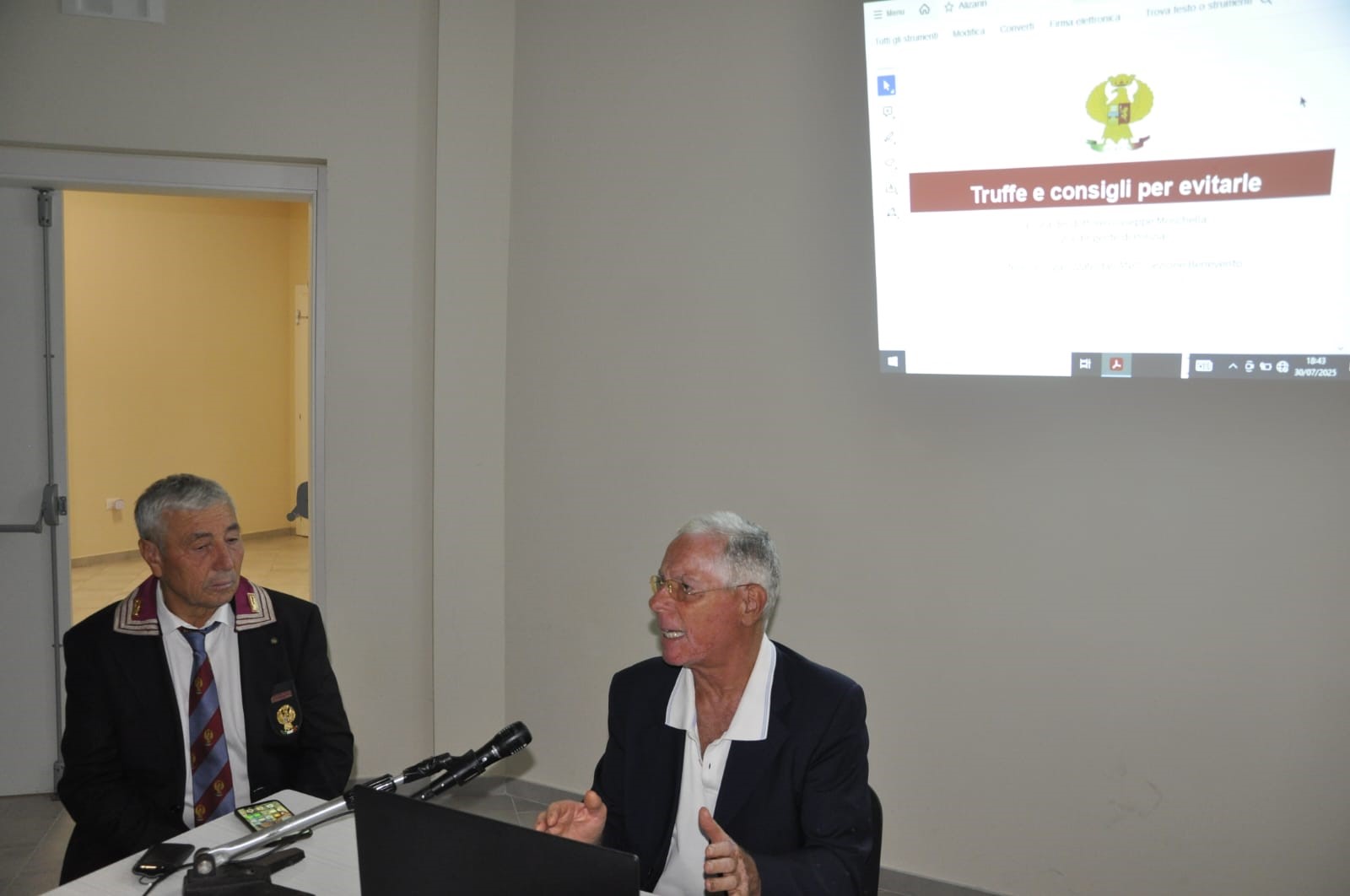 Primo incontro sulle truffe dal titolo “fidarsi è bene…..ma non di tutti”