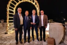 Festa di pensionamento per Stanislao Giardiello, ingegnere capo dei Comuni di Apice e San Leucio del Sannio