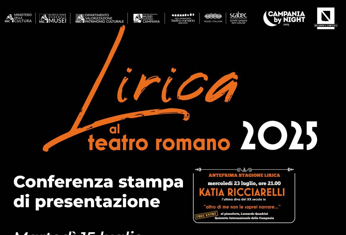 Lirica al Teatro Romano di Benevento: martedi 15 Luglio presentazione della Stagione 2025