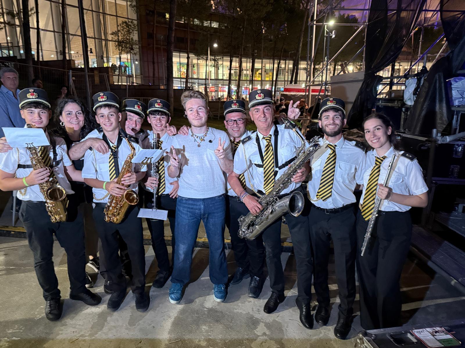 La Banda Citta’ di Molinara al concerto dell’artista Alfa