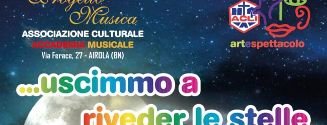 Tutto pronto per l’evento “… Uscimmo a riveder le stelle 2025”.  Il presidente Ruggiero: “Con la musica ribadiamo il nostro impegno per la pace”