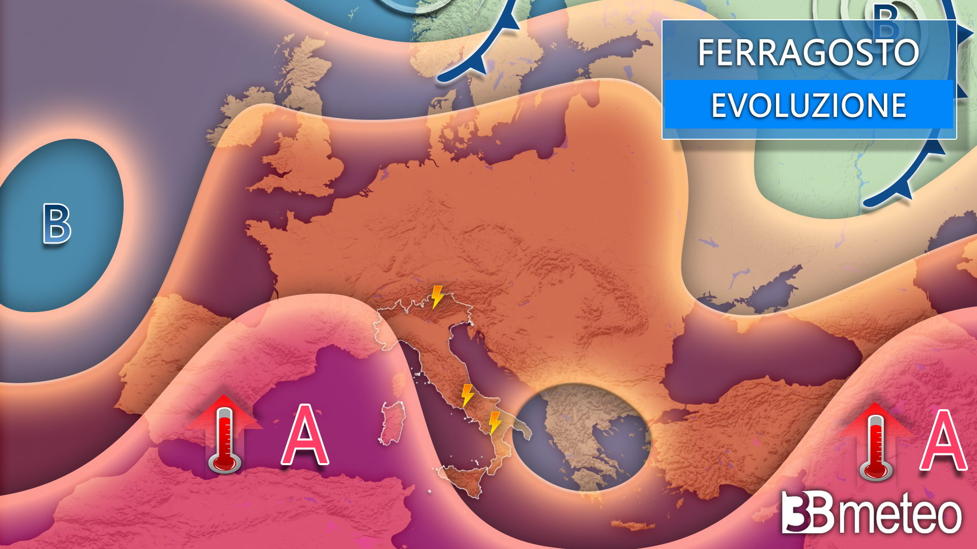 Sole e caldo per il ponte di Ferragosto, ma attenzione ai temporali improvvisi. Si cambia la prossima settimana