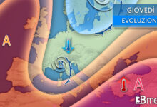 Meteo: “Break estivo, tornano rovesci e temporali con temperature in calo anche di 8/10°C”
