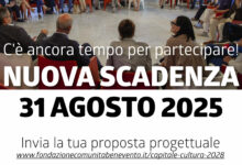 Prorogata al 31 agosto 2025 la scadenza per l’invio delle proposte per la candidatura di Benevento, con Pietrelcina, a Capitale Italiana della Cultura 2028