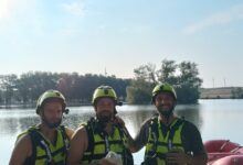 Vigili del Fuoco salvano airone intrappolato su un isolotto del lago di San Giorgio la Molara