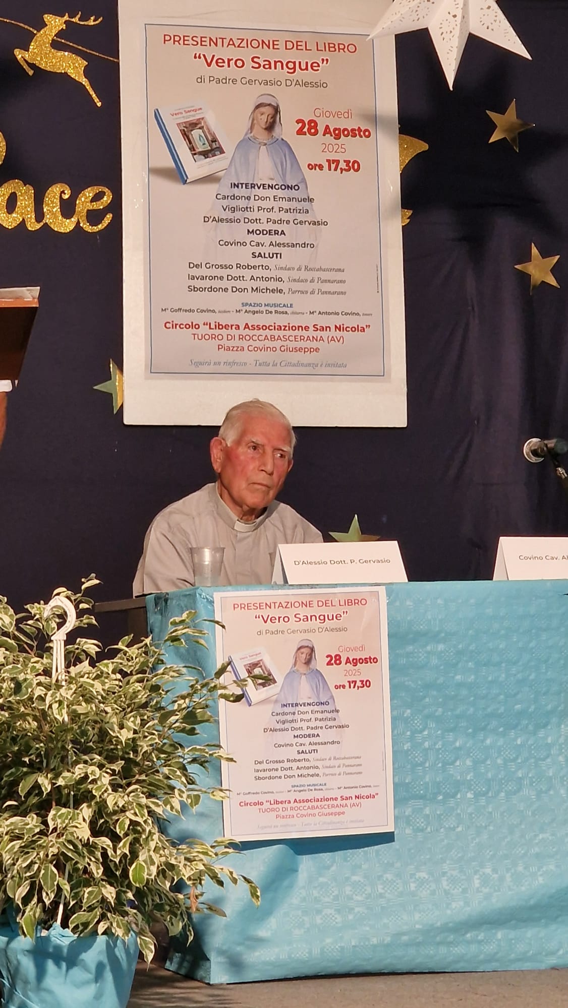 A Tuoro di Roccabascerana è stato presentato il libro di Padre Gervasio D’Alessio “Vero Sangue”