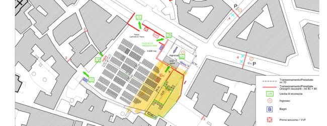 Benevento: Anticipata la chiusura di piazza Cardinal Pacca per i concerti di Mannoia e Luchè