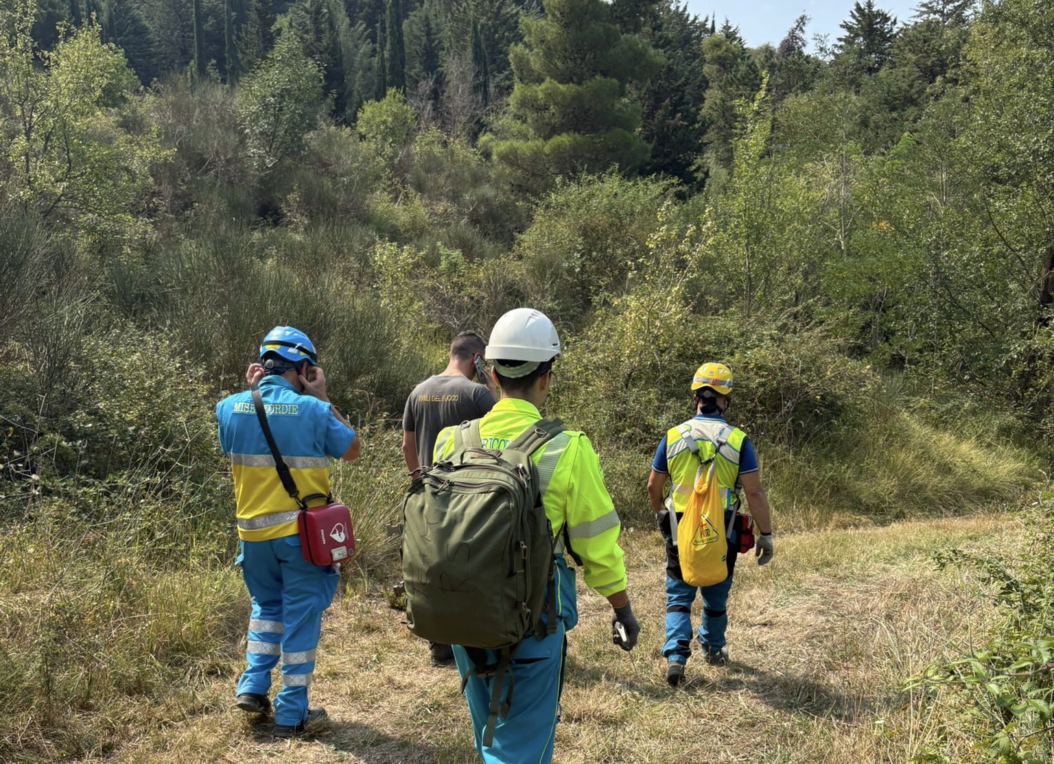 La Misericordia di Benevento in azione per le ricerche del 70enne scomparso a Baselice