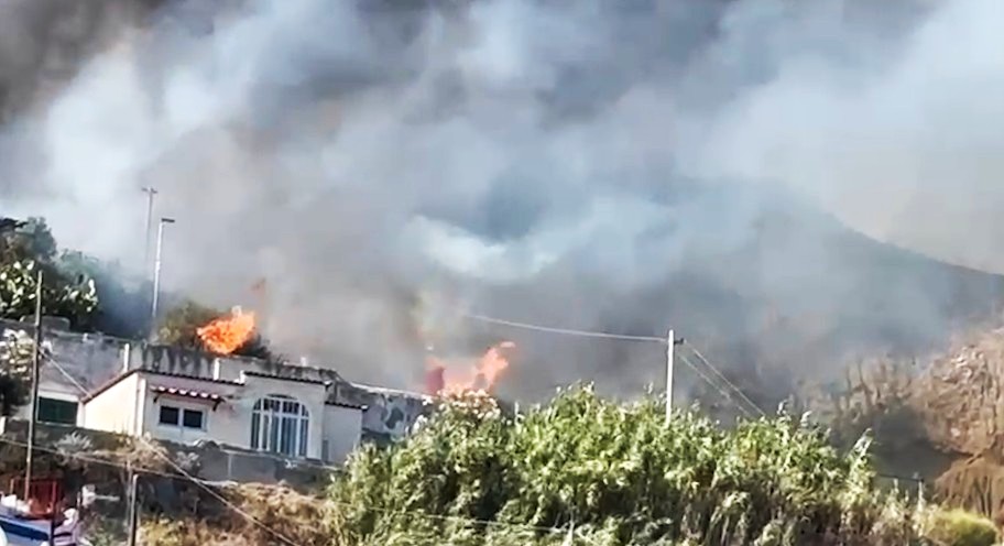 Ischia, incendio devasta colline di Succhivo e Sant’Angelo: si indaga sulle cause