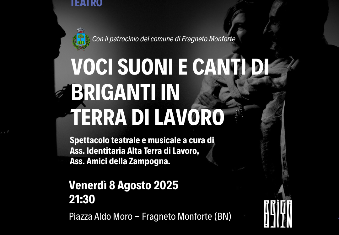 Brigantica Folk Fest 2025: musica, teatro e storia nelle terre del Sud ribelle