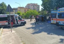 Incidente nella zona alta di Benevento: Opel si ribalta, coinvolti anche tre bambini