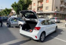 San Giorgio del Sannio, scontro tra tre auto lungo viale Spinelli: tanta paura ma nessun ferito grave