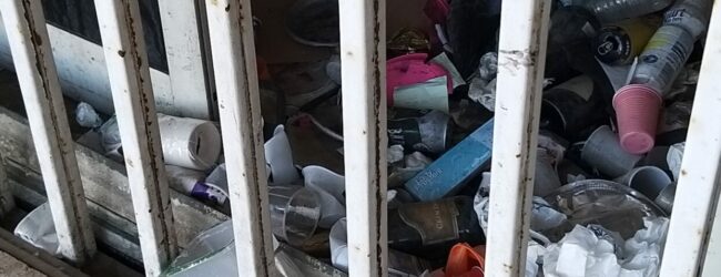 Incuria all’ex Giudice di Pace, Plastic Free denuncia: “Nessun intervento, rischio per salute pubblica”