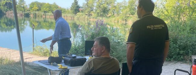 Telese Terme, esercitazione della Federazione Pro Vita con il ROV, sistema di controllo subacqueo