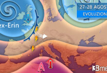 Meteo, arriva l’ex uragano Erin: tra maltempo e caldo intenso
