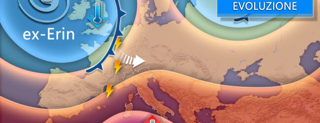 Meteo, arriva l’ex uragano Erin: tra maltempo e caldo intenso