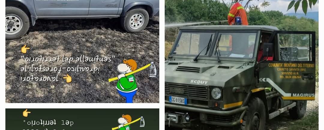 Emergenza incendi nel Sannio, FAI CISL IRPINIA-SANNIO: il territorio brucia, ma chi lo difende non si arrende