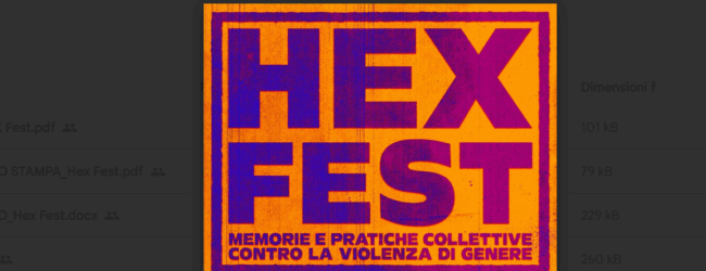 Hex Fest: a San Nazzaro due giorni di pratiche collettive contro la violenza di genere